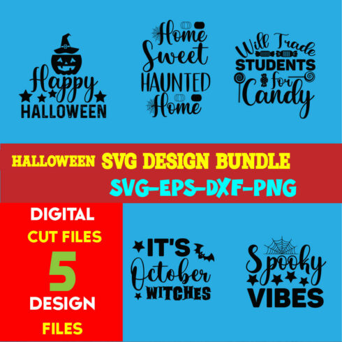 Halloween T-shirt Design Bundle Volume-04 cover image.