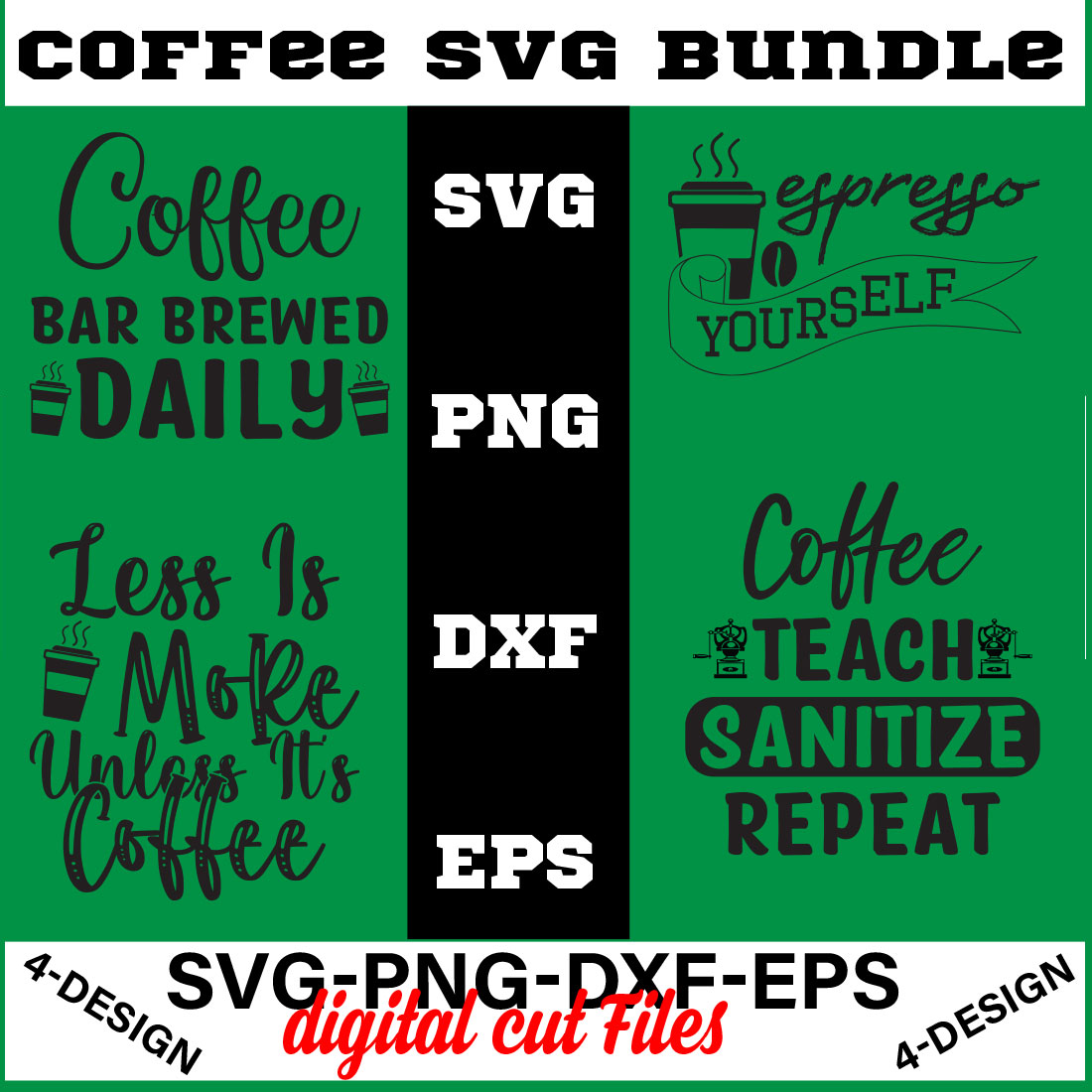 Coffee SVG Bundle, Funny Coffee SVG, Coffee Quote Svg, Caffeine Queen, Coffee Lovers, Coffee Obsessed Volume-12 cover image.