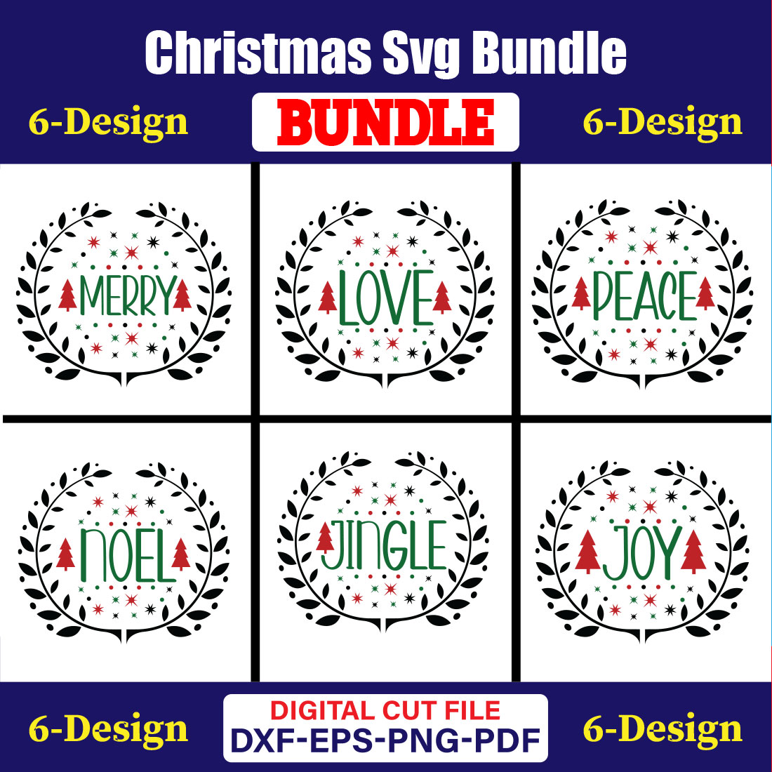 Christmas T-shirt Design Bundle Vol-58 cover image.