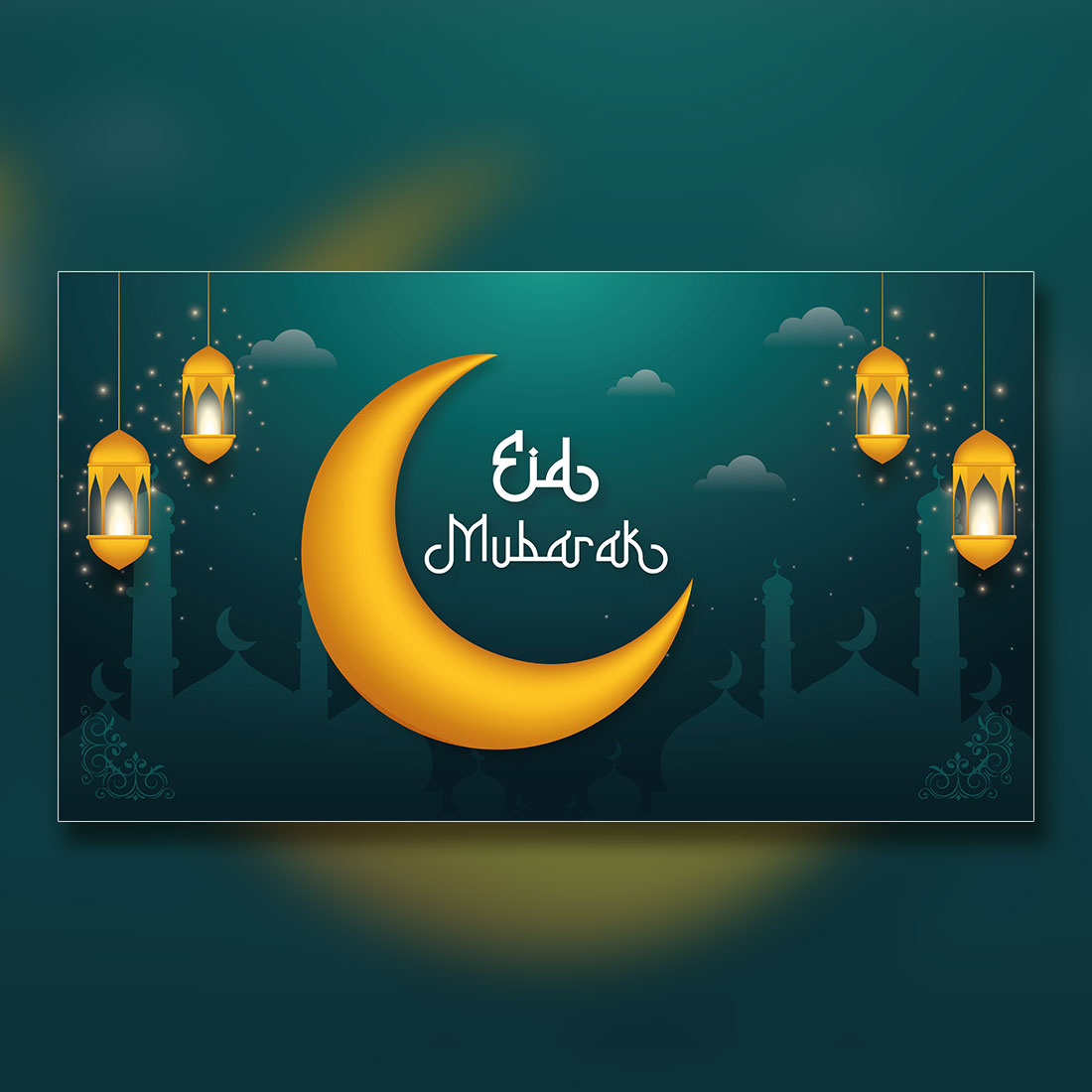 Eid Mubarak and eid ul fitr web banner template - MasterBundles
