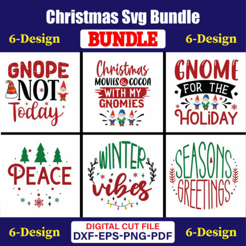 Christmas T-shirt Design Bundle Vol-61 cover image.