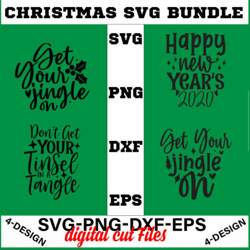 Christmas SVG Bundle Funny Christmas SVG Cut File Cricut Clip art Commercial Use Holiday SVG Christmas Sayings Quotes Winter Volume-20 cover image.