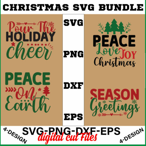 Christmas SVG Bundle Funny Christmas SVG Cut File Cricut Clip art Commercial Use Holiday SVG Christmas Sayings Quotes Winter Volume-09 cover image.