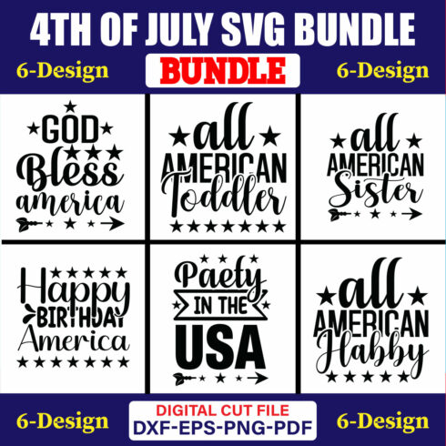 4th Of July SVG T-shirt Design Bundle Vol-20 cover image.