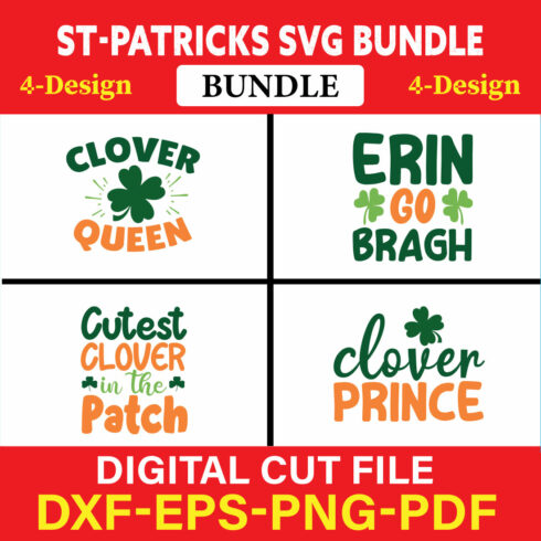St Patrick's T-shirt Design Bundle Vol-7 cover image.