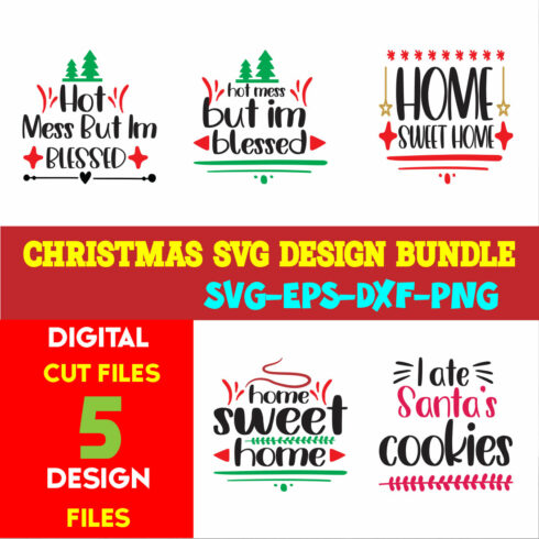 Christmas T-shirt Design Bundle Volume-41 cover image.