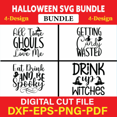 Halloween T-shirt Design Bundle Vol-1 cover image.