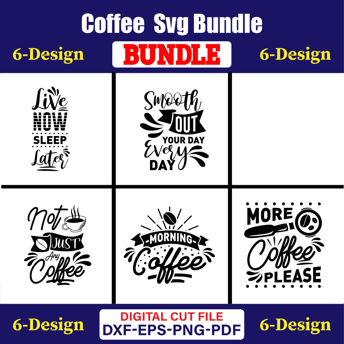 Coffee T-shirt Design Bundle Vol-13 cover image.
