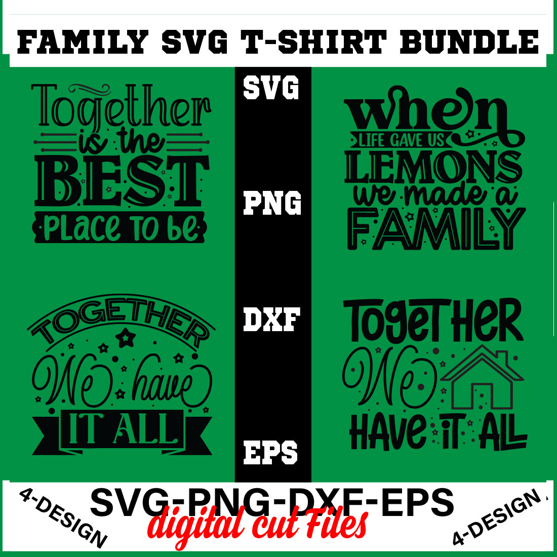 Family Quotes svg, Family svg Bundle, Family Sayings svg, Family Bundle svg Volume-07 cover image.