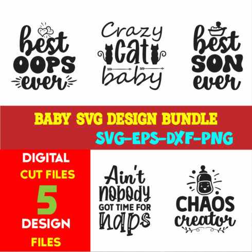 Baby T-shirt Design Bundle Volume-01 cover image.