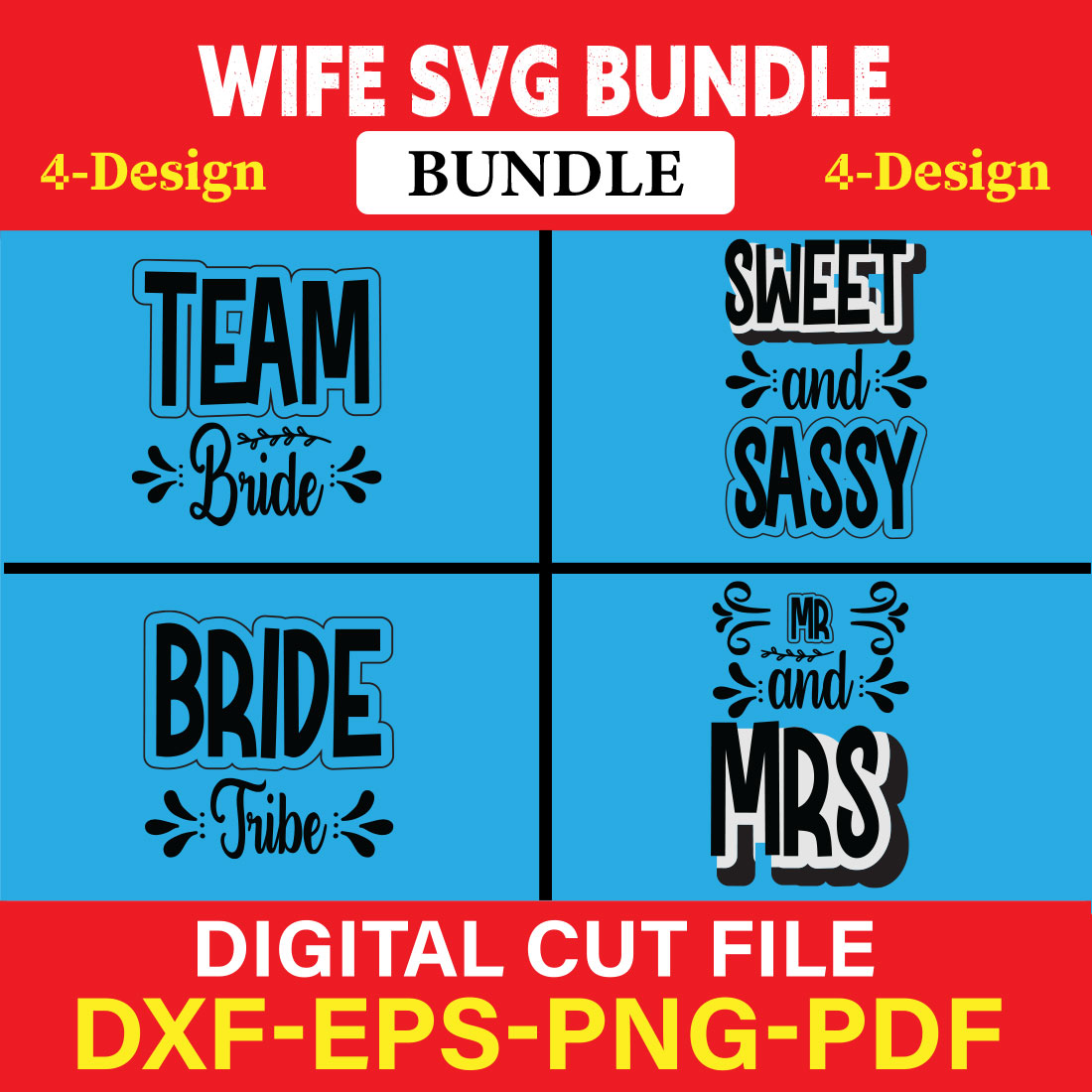 Wife T-shirt Design Bundle Vol-4 cover image.