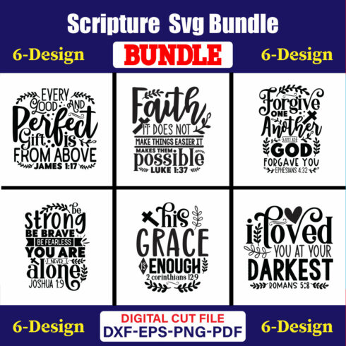 Scripture T-shirt Design Bundle Vol-03 cover image.