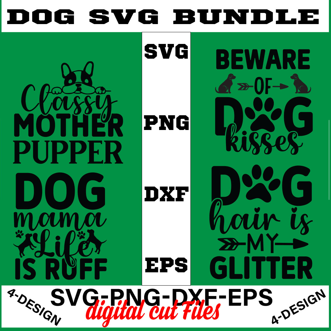 Dog Bundle SVG, Dog Mom Svg, Dog Lover Svg, Cricut Svg, Dog Quote, Funny Svg, Pet Mom Svg, Cut Files Volume-09 cover image.