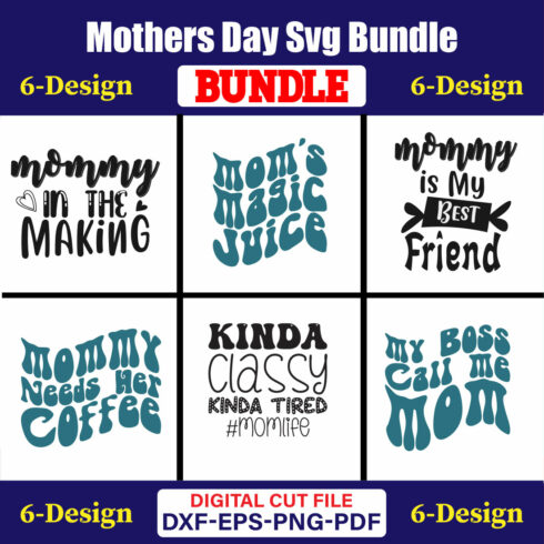 Mothers Day SVG Bundle, Mom life svg, Mama svg, Funny Mom Svg, Blessed mama svg, Mom of boys girls svg-Vol-84 cover image.
