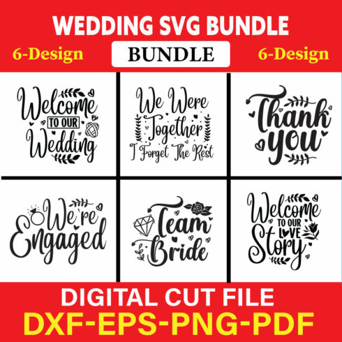 Wedding T-shirt Design Bundle Vol-32 cover image.
