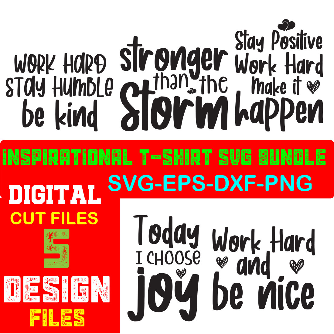 Inspirational T-shirt SVG Bundle Volume-04 cover image.