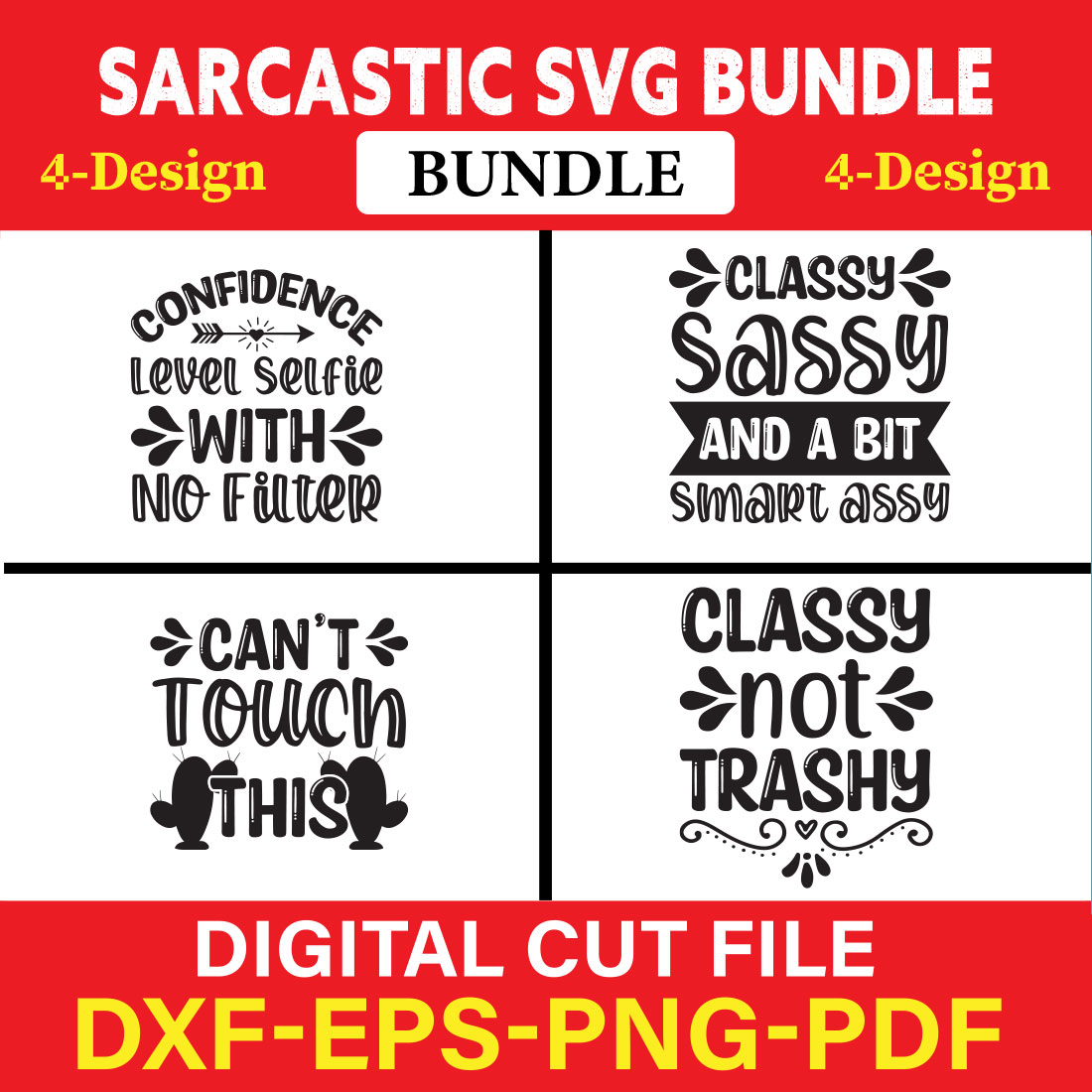Sarcastic T-shirt Design Bundle Vol-2 cover image.