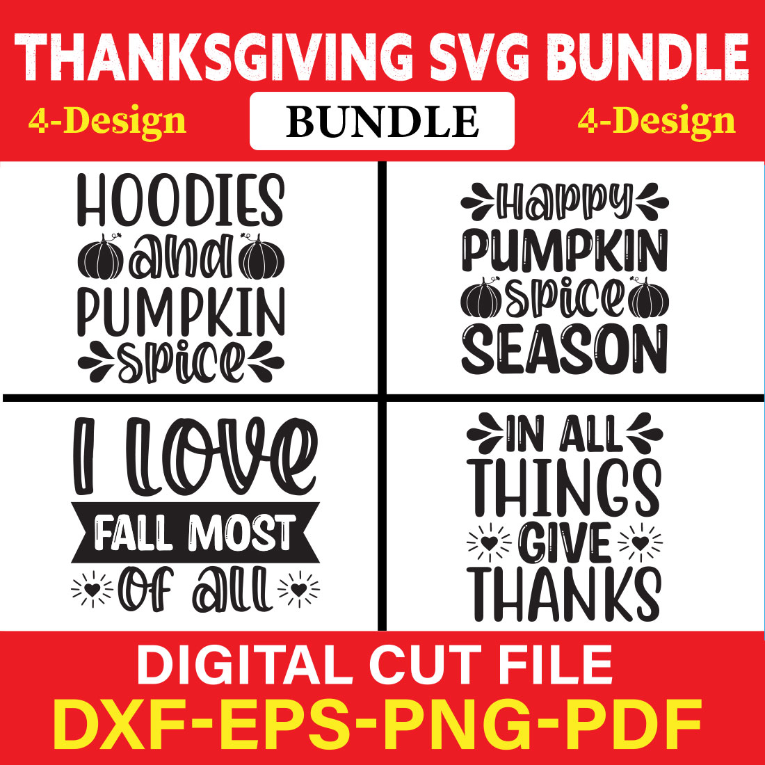 Thanksgiving T-shirt Design Bundle Vol-2 cover image.