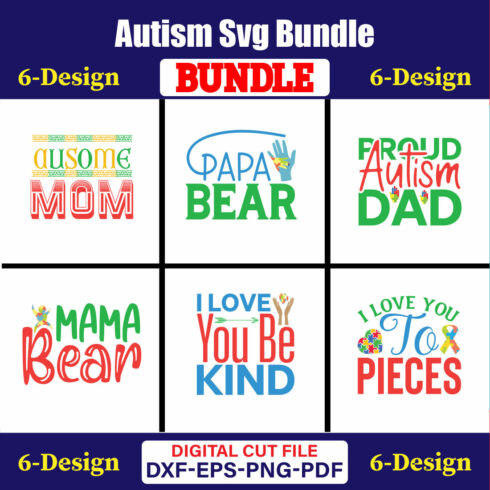 Autism Day T-shirt Design Bundle Vol-05 cover image.