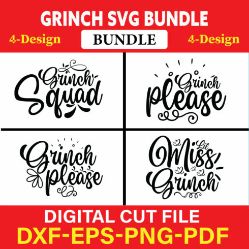 Grinch T-shirt Design Bundle Vol-2 cover image.