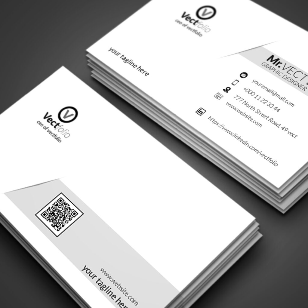 White Creative Business Card Template - MasterBundles