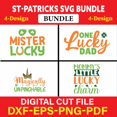St Patrick's T-shirt Design Bundle Vol-9 cover image.