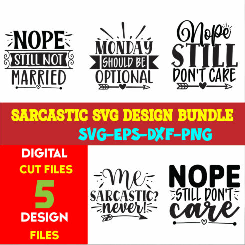 Sarcastic T-shirt Design Bundle Volume-02 cover image.