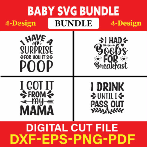 Baby T-shirt Design Bundle Vol-15 cover image.