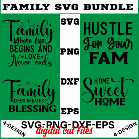 Family Quotes svg, Family svg Bundle, Family Sayings svg, Family Bundle svg Volume-09 cover image.