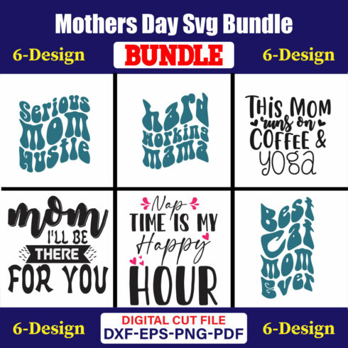 Mothers Day SVG Bundle, Mom life svg, Mama svg, Funny Mom Svg, Blessed mama svg, Mom of boys girls svg-Vol-83 cover image.