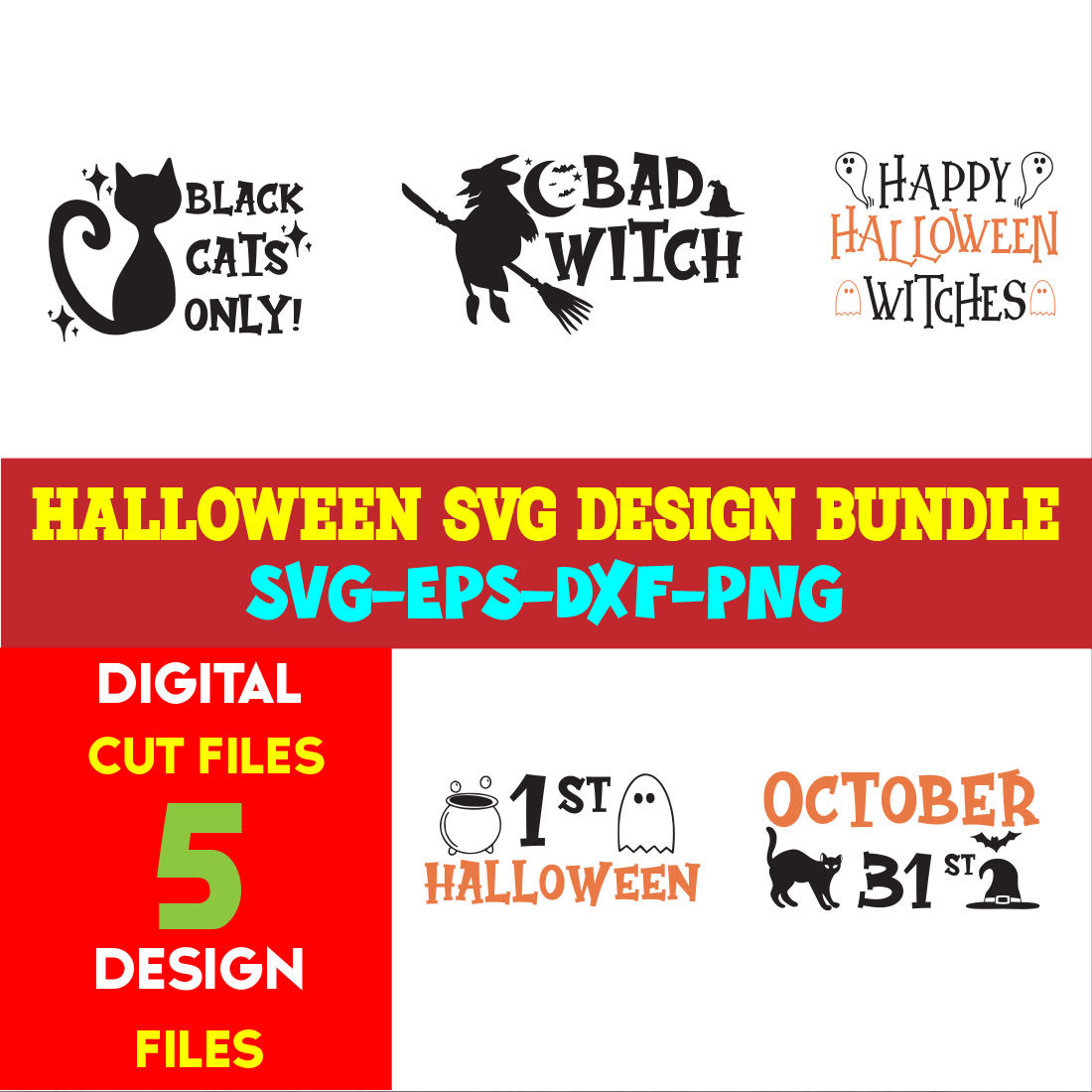 Halloween T-shirt Design Bundle Volume-03 cover image.