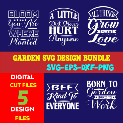 Garden T-shirt Design Bundle Volume-01 cover image.