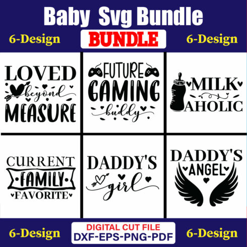 Baby T-shirt Design Bundle Vol-23 cover image.