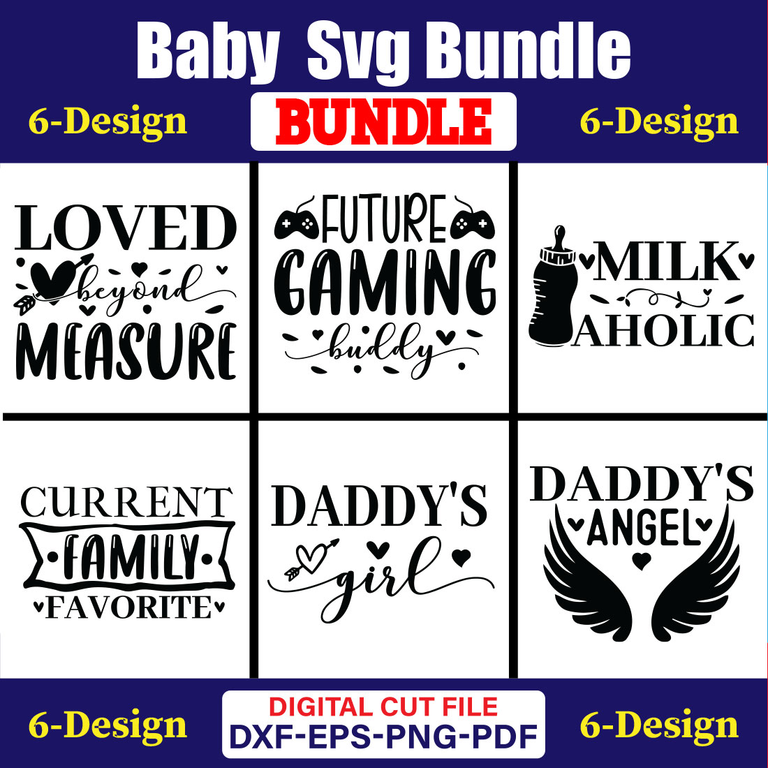 Baby T-shirt Design Bundle Vol-23 cover image.