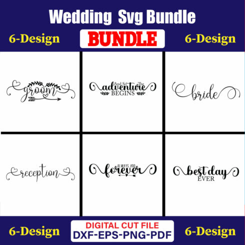 Wedding T-shirt Design Bundle Vol-35 cover image.