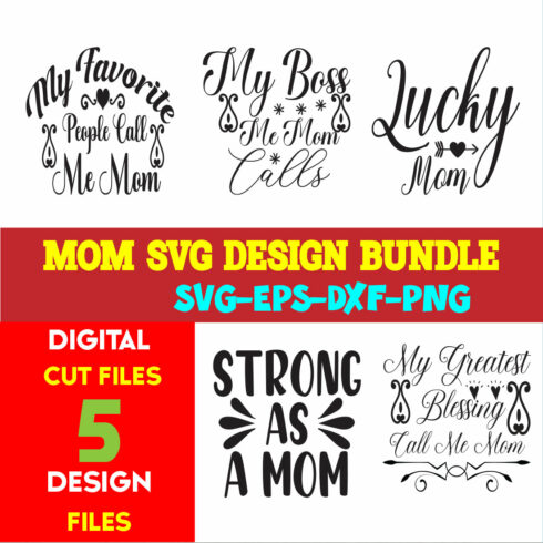 Mom T-shirt Design Bundle Volume-05 cover image.