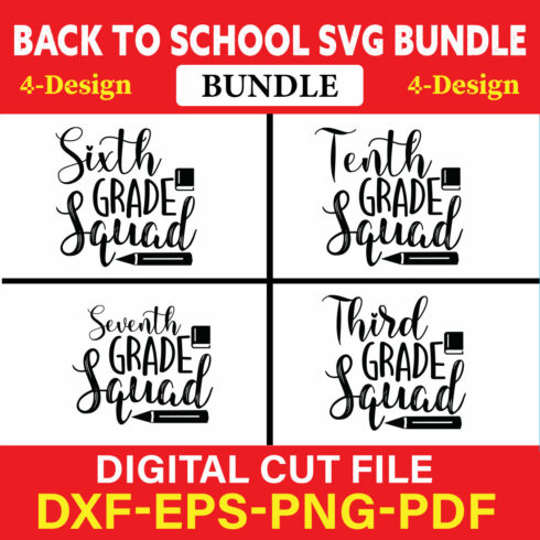 Back To School T-shirt Design Bundle Vol-26 cover image.