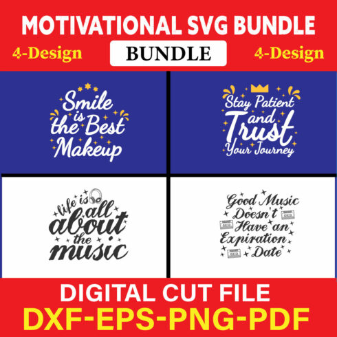 Motivational T-shirt Design Bundle Vol-3 cover image.