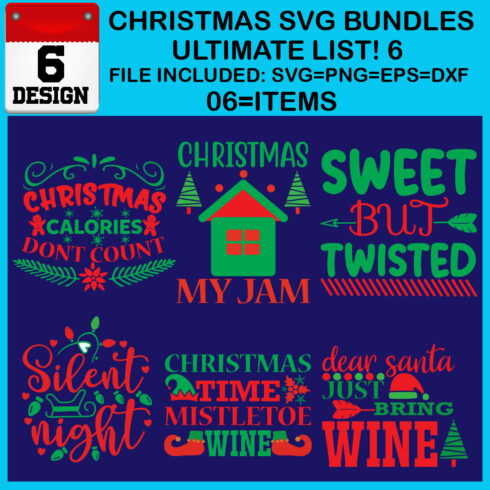 Ultimate List! 6 Christmas SVG Free Bundles cover image.