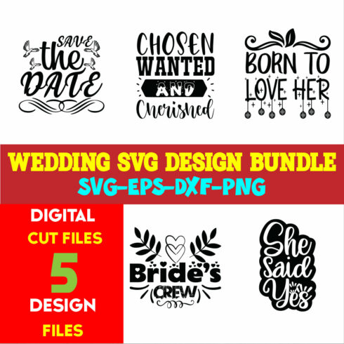 Wedding T-shirt Design Bundle Volume-02 cover image.