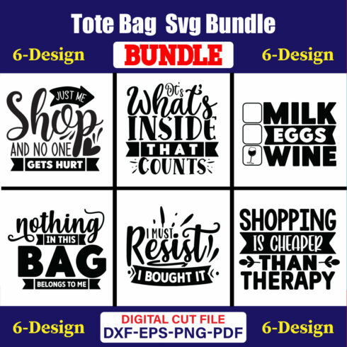 Tote Bag T-shirt Design Bundle Vol-02 cover image.