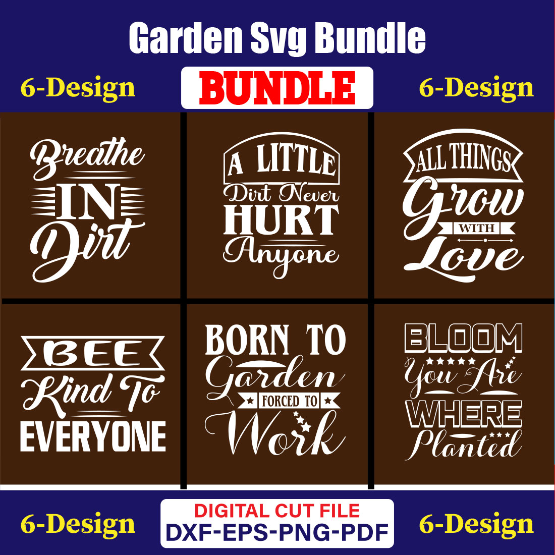 Garden T-shirt Design Bundle Vol-01 cover image.