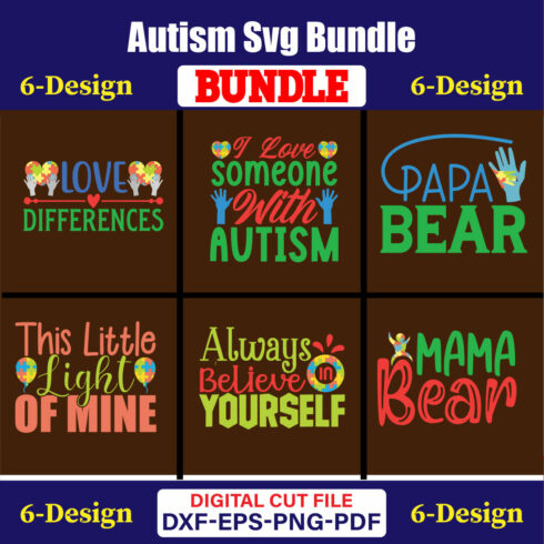 Autism Day T-shirt Design Bundle Vol-09 cover image.