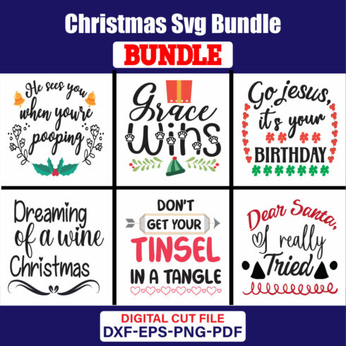 Christmas T-shirt Design Bundle Vol-86 cover image.