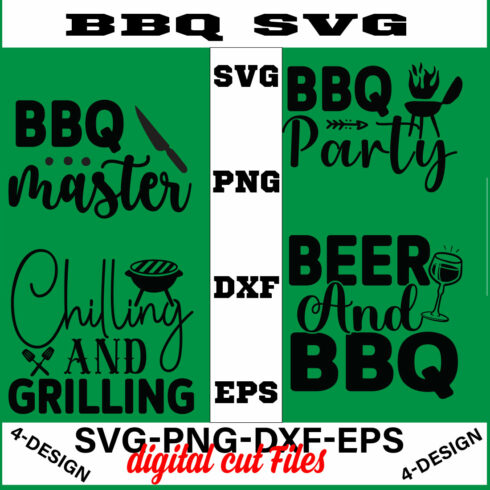 BBQ SVG T-shirt Design Bundle Volume-01 cover image.