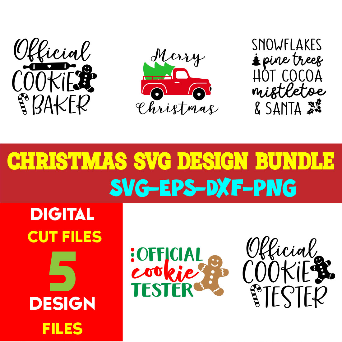 Christmas T-shirt Design SVG Bundle Free Volume-45 cover image.