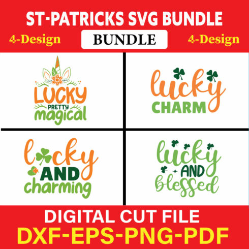 St Patrick's T-shirt Design Bundle Vol-8 cover image.