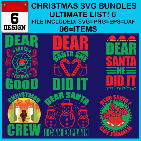 Ultimate List! 6 Christmas SVG Free Bundles cover image.