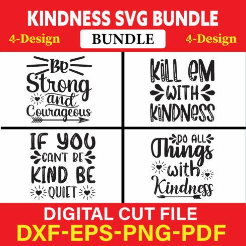 Kindness T-shirt Design Bundle Vol-2 cover image.