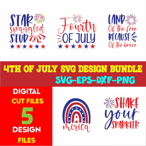 4th Of July Svg Design Bundle volume -02 cover image.